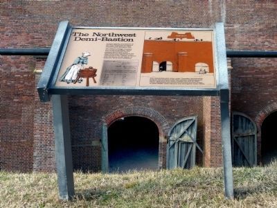 The Northwest Demi-Bastion Marker. Click for full size. The Northwest Demi-Bastion Marker image. Click for full size.