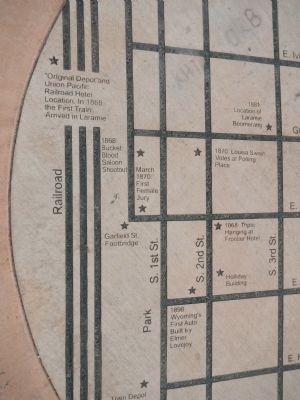 Laramie Map, detail image. Click for full size.
