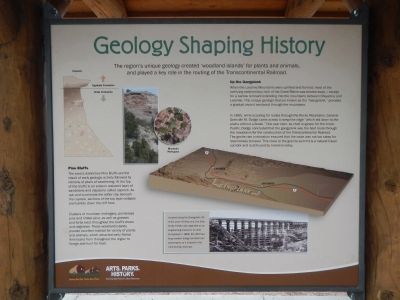 Geology Shaping History Marker. Click for full size. Geology Shaping History Marker image. Click for full size.