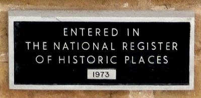 In the National Register of Historic Places. Click for full size. In the National Register of Historic Places image. Click for full size.