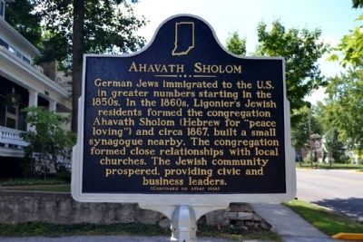 Ahavath Sholom Marker image. Click for full size.