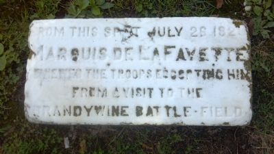 Marquis De LaFayette Marker. Click for full size. Marquis De LaFayette Marker image. Click for full size.