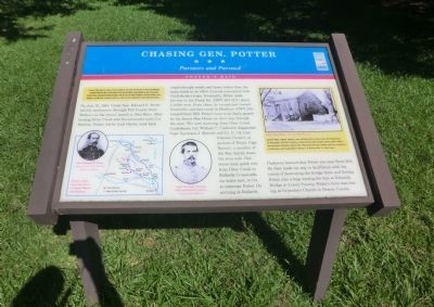 Chasing Gen. Potter Marker. Click for full size. Chasing Gen. Potter Marker image. Click for full size.