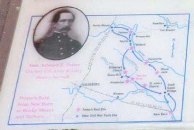 Close up of the map on the Scuffleton Bridge Marker image. Click for full size.