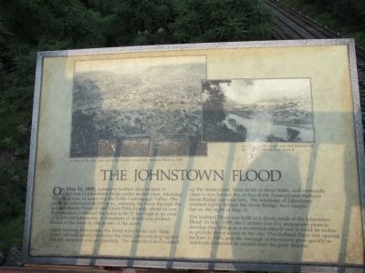 The Johnstown Flood Marker image. Click for full size.