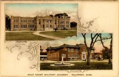 Gulf Coast Military Academy (Postcard) image. Click for full size.