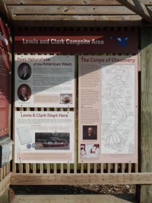 Lewis and Clark Campsite Area Marker image. Click for full size.