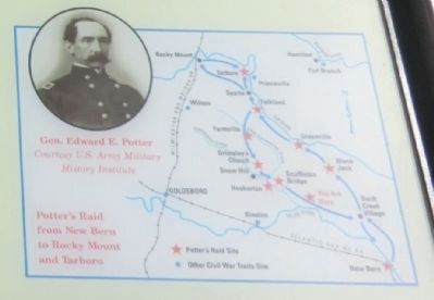 Close up of the map on the Burney Place Marker image. Click for full size.