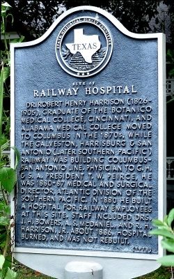 Railway Hospital Marker image. Click for full size.