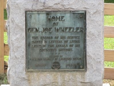 Home of Gen. Joe Wheeler Marker image. Click for full size.