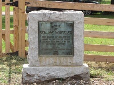 Home of Gen. Joe Wheeler Marker image. Click for full size.