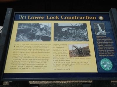 Lower Lock Construction Marker. Click for full size. Lower Lock Construction Marker image. Click for full size.