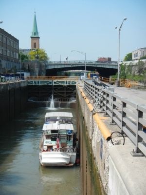 Lower Lock Construction Marker. Click for full size. Lower Lock Construction Marker image. Click for full size.