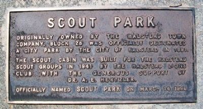 Scout Park Marker image. Click for full size.