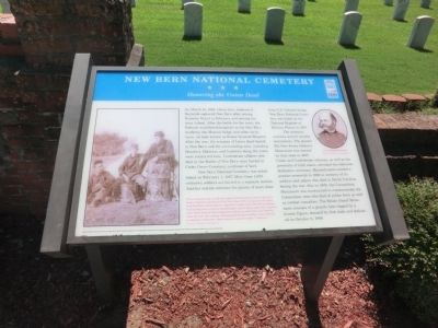 New Bern National Cemetery Marker image. Click for full size.