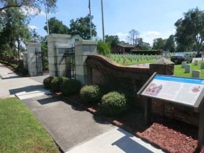 New Bern National Cemetery Entrance image. Click for full size.