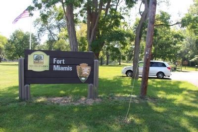 Fort Miamis Metro Park Sign image. Click for full size.