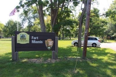 Fort Miamis Metro Park Sign image. Click for full size.