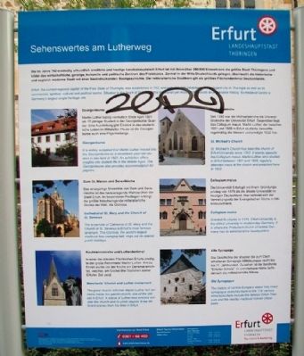 Luther Trail Points of Interest / Sehenswertes am Lutherweg Marker image. Click for full size.