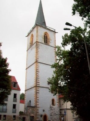Nikolai Church Tower / Nikolaikirchturm and Marker image. Click for full size.
