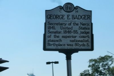 George E. Badger Marker image. Click for full size.