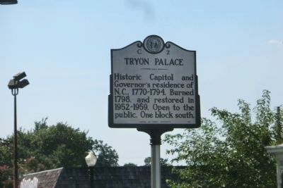 Tryon Palace Marker image. Click for full size.