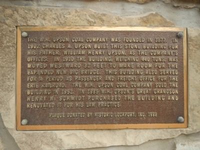 W.H. Upson Coal Company Building Marker image. Click for full size.