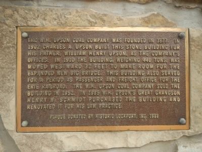W.H. Upson Coal Company Building Marker. Click for full size. W.H. Upson Coal Company Building Marker image. Click for full size.