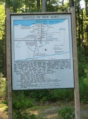 Battle of New Bern Marker image. Click for more information.