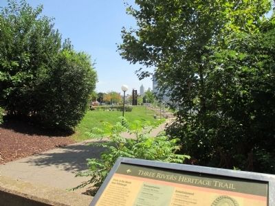 Three Rivers Heritage Trail Marker. Click for full size. Three Rivers Heritage Trail Marker image. Click for full size.