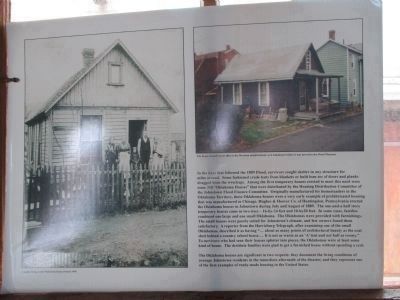 Oklahoma House Information SIgn with Pictures. Click for full size. Oklahoma House Information SIgn with Pictures image. Click for full size.