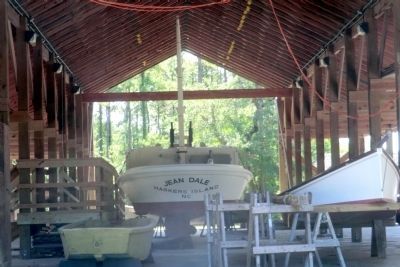 Inside the Jean-Dale boat shed image. Click for full size.