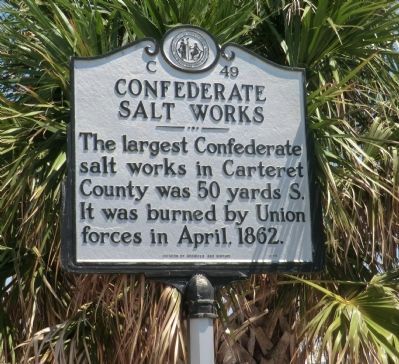 Confederate Salt Works Marker image. Click for full size.