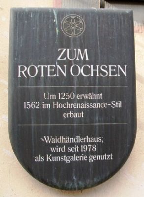 Zum Roten Ochsen / The Red Ox Marker. Click for full size. Zum Roten Ochsen / The Red Ox Marker image. Click for full size.