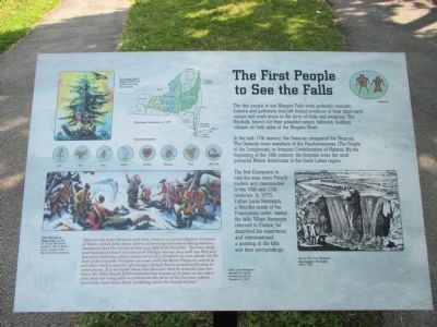 The First People to See the Falls Marker image. Click for full size.