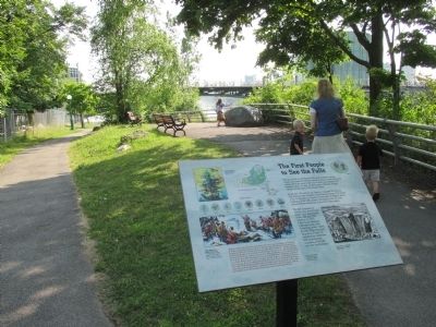 The First People to See the Falls Marker image. Click for full size.
