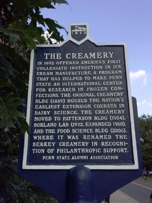 The Creamery Marker. Click for full size. The Creamery Marker image. Click for full size.