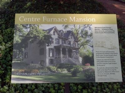 Centre Furnace Mansion Marker image. Click for full size.