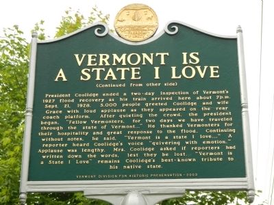 Vermont is a State I Love Marker image. Click for full size.