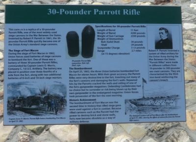 30-Pounder Parrott Rifle Marker image. Click for full size.