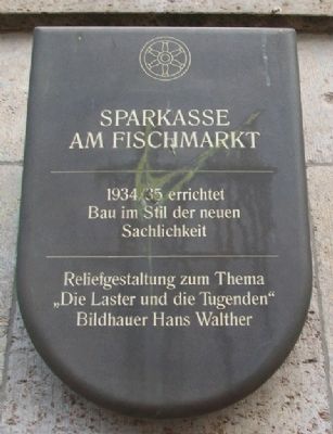Sparkasse am Fishmarkt / Savings on Fish Market Marker image. Click for full size.