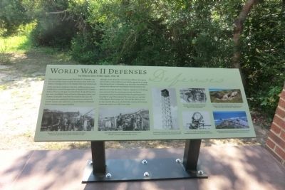World War II Defenses Marker image. Click for full size.