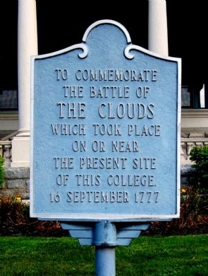 The Battle of the Clouds Marker image. Click for full size.