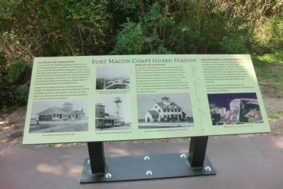 Fort Macon Coast Guard Station Marker image. Click for full size.
