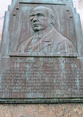 Orton Memorial plaque, with text and artwork. Click for full size. Orton Memorial plaque, with text and artwork image. Click for full size.
