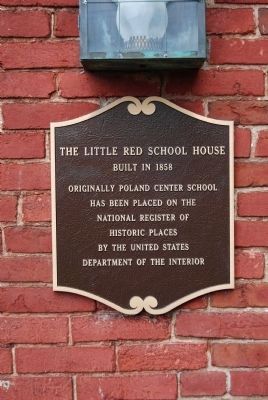 The Little Red School House Marker image. Click for full size.