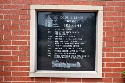 Door Village School Marker image. Click for full size.