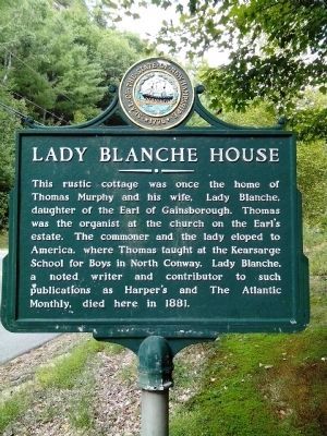 Lady Blanche House Marker image. Click for full size.