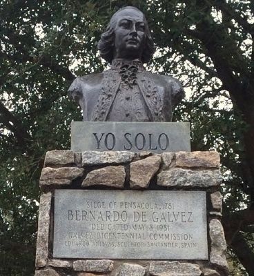 Yo Solo  I Alone<br>Siege of Pensacola, 1781<br>Bernardo de Galvez image. Click for full size.