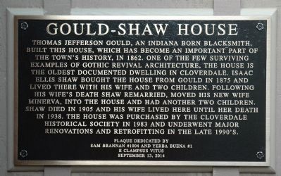 Gould--Shaw House Marker image. Click for full size.
